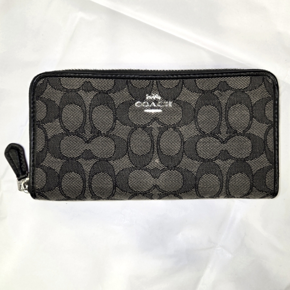 Coach Black and Gray Wallet